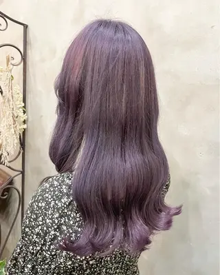 ロング カラー ヘアアレンジ 【ピンク/韓国ヘア/ ヘアセット】亜海のヘアスタイル