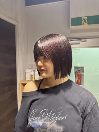 ショート カラー NANAMI🩵 大人可愛い韓国ヘアのヘアスタイル