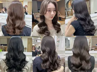 セミロング パーマ 韓国風パーマ/ヘア セット/店長みづきのヘアスタイル