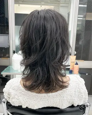 ミディアム パーマ 無料カットモデル募集 /　 Juanのヘアスタイル