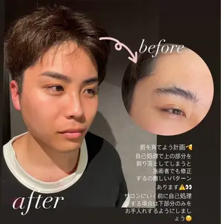 メンズ アイブロウ プライベートサロンmof.(モフ)所属・mof.(モフ) shioriの眉毛・アイブロウイメージ