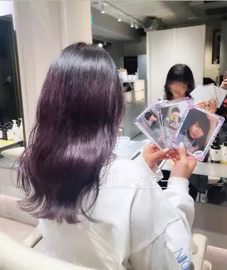 セミロング カラー 表参道/ハイトーン /yuiのヘアスタイル