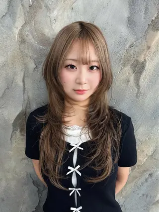 ロング モニカ本店所属・矢吹 ケビン 栄ハイトーンのヘアスタイル