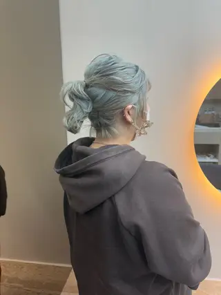 ショート ヘアアレンジ funo. ／透明感カラーのヘアスタイル