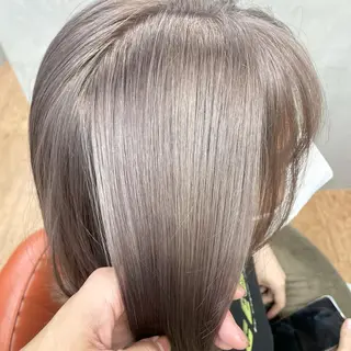 ミディアム カラー 有田裕真 【ブリーチカラー】のヘアスタイル