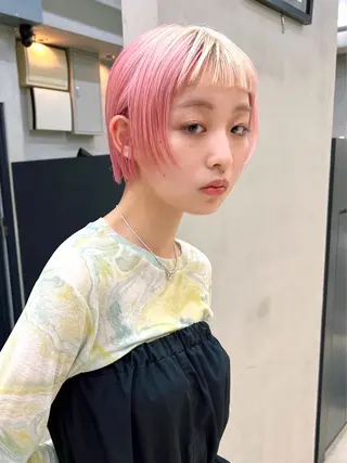 ショート カラー デザイン/レイヤー Kaito🐩/栄のヘアスタイル