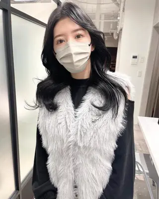 ロング 韓国レイヤーカット 髪質改善▫️水野有真のヘアスタイル