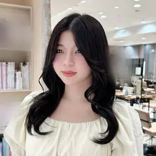 ミディアム 新宿透明感カラー 髪質改善/吉川怜奈のヘアスタイル