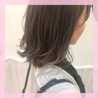 ミディアム カラー plum.所属・🍒前川 🍒のヘアスタイル