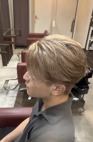 ショート カラー パーマ メンズ キッズ 【メンズ特化】 りょうま🔥のヘアスタイル