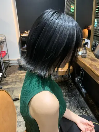 ショート Sherry大国町所属・髪質改善×縮毛矯正 ×艶カラーNAOのヘアスタイル