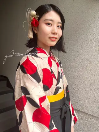 ショート ヘアアレンジ カラーパティシエ facce🌼ikoのヘアスタイル