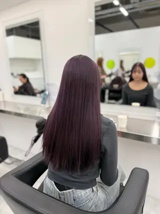 カラー 透ける透明感カラー 🤍anju🎀のヘアスタイル