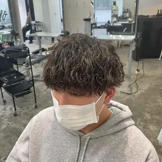 ショート パーマ メンズ メンズ特化美容師/ 藤戸 椋のヘアスタイル
