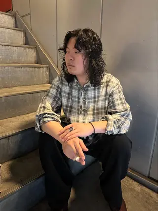 ミディアム Collet Ginza所属・外国人風レイヤー ボブパーマYukiのヘアスタイル