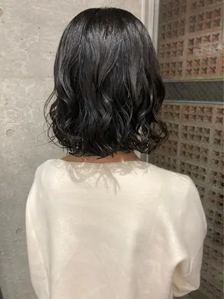 ミディアム カラー パーマ 吉田一輝 外国人パーマのヘアスタイル