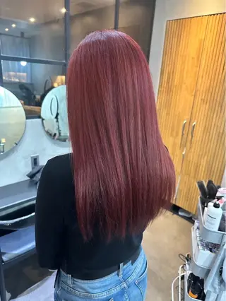 カラー La fith hair charme 渋谷店【ラフィス ヘアー シャルム】所属・💛ボブ/縮毛/ KURUMI💛のヘアスタイル