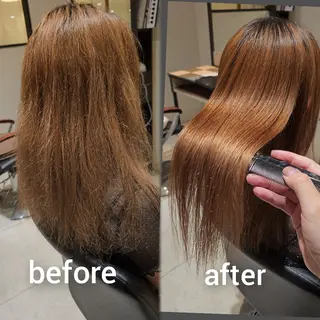 セミロング カラー 【髪質改善美容師】t occa茨木篠原健太のヘアスタイル