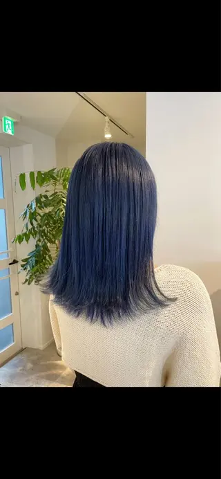 セミロング カラー hayaka todaのヘアスタイル