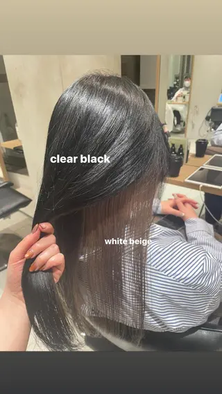 カラー miko🪽地毛風/ ハイトーン/レイヤーのヘアスタイル