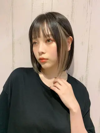 ミディアム カラー 髪質改善カラー☆ ヘアアレンジmiyuのヘアスタイル