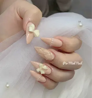 ネイル momo 長さだしのネイルデザイン