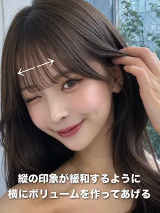 セミロング 映える顔まわり/前髪 特化 💗 ユキマのヘアスタイル