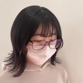 ミディアム mopa所属・mopa_kaede 暖色カラー/ロングのヘアスタイル