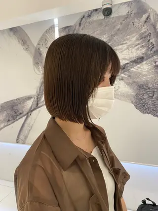 ショート カラー ｱｵﾇﾏﾐﾕ☁️ /ボブ/ハイトーン/のヘアスタイル