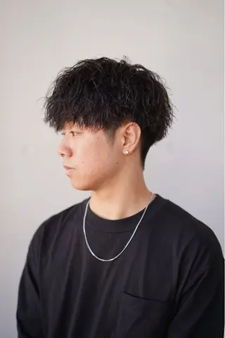 ショート パーマ メンズ SPINOFF SHIFT所属・りゅう せいのヘアスタイル