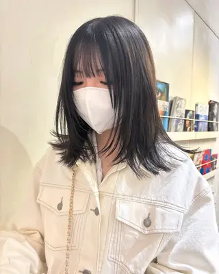 ミディアム MINX青山店所属・結莉/ボブ/ 縮毛矯正のヘアスタイル