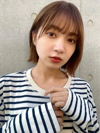 ミディアム カラー 🪭risa 暖色/レイヤー🪭のヘアスタイル