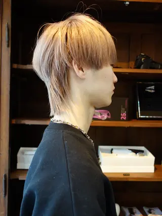 ショート メンズ 花香竜太/エクステ /ハイトーンカラーのヘアスタイル