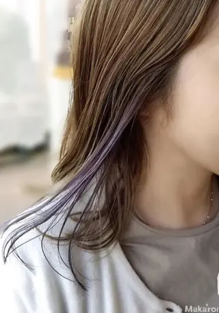 ミディアム カラー hair works raptureのヘアスタイル