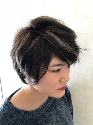 ショート Agu  hair rupia 金沢店所属・金沢美容室/ 艶髪/夜営業/JINのヘアスタイル