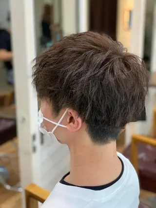 ショート カラー メンズ CECIL hair なんば店所属・メンズパーマ 艶髪☆店長☆有馬のヘアスタイル