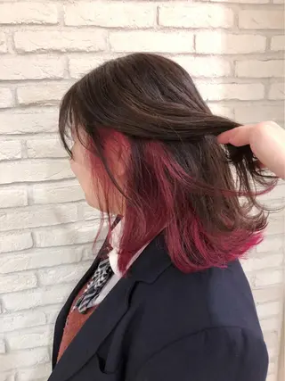 ミディアム カラー HAUS 片山みほのヘアスタイル