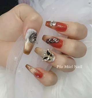 ネイル momo 長さだしのネイルデザイン