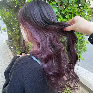 ロング カラー マンツーマン女性 美容師 奏のヘアスタイル