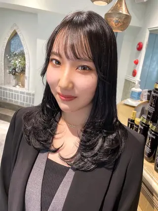 ロング MASHU韓国ヘア/ レイヤー/透明感カラのヘアスタイル