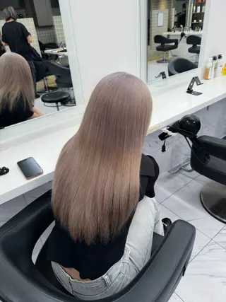 ロング カラー ヘアアレンジ Over hair_ misakiのヘアスタイル