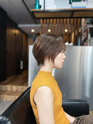 ショート カラー パーマ ショートボブ縮毛矯正 髪質改善のプロ山道潤のヘアスタイル