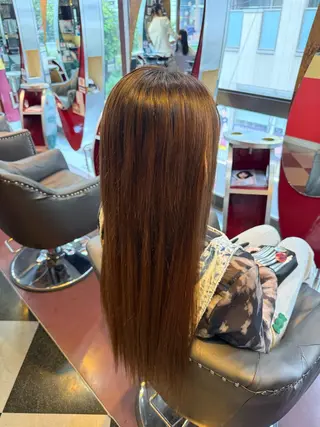 ロング ハイライトモデル募集 横浜石川町CHIRIのヘアスタイル