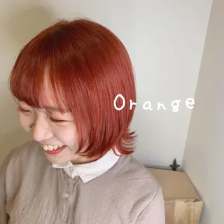 ショート カラー ボブウルフ／ボブ Satsuki【名駅のヘアスタイル