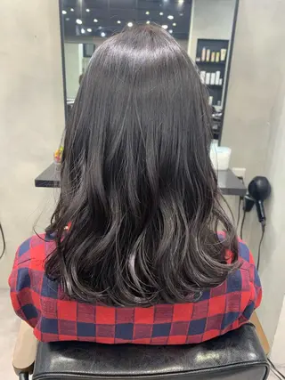 セミロング カラー パーマ ヘアアレンジ SALOWIN Frente店所属・個室で似合わせ好印象 🧡外山弥千代のヘアスタイル