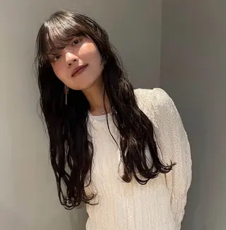 ロング 💖原宿パーマモデル 愛💗のヘアスタイル