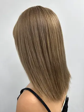 ミディアム カラー alpha. カラーエクステ下妻のヘアスタイル