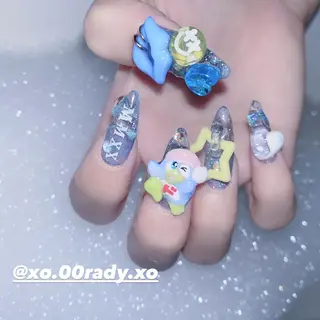 セミロング カラー パーマ メンズ キッズ ネイル アイブロウ ⛓Miyu ⛓のネイルデザイン