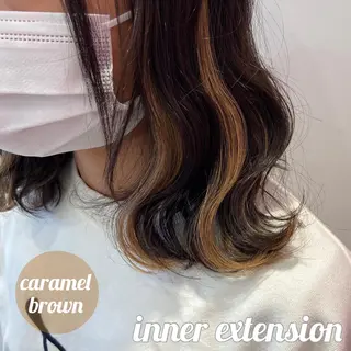 ミディアム 新宿/韓国ヘア 中明度カラー/かやのヘアスタイル