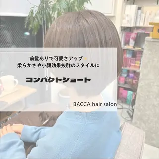 ショート 桜木町2分/くびれ /ボブ/ナチュラルのヘアスタイル